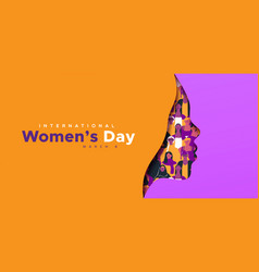 International Women S Day Papercut Woman