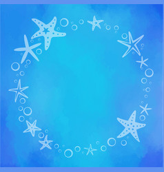 Starfish With Bubble Under The Sea Wreath