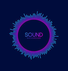 Circle Sound Wave Visualisation Music Player