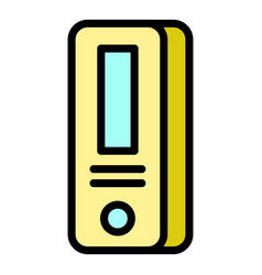 Portable Covid Test Icon Flat