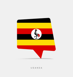 Uganda Flag Bubble Chat Icon