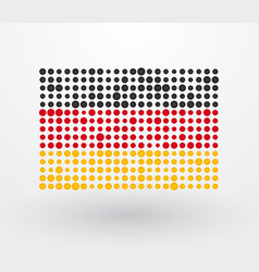 German Flag Made Up Of Dots