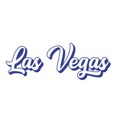 Handwritten Word Las Vegas 3d Vintage Retro