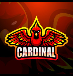 Cardinal Mascot Esport Logo Design