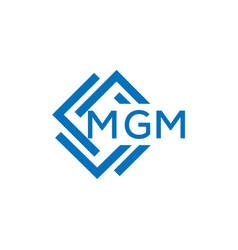 Mgm Letter Logo Design On White Background