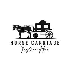 Black Horse Carriage Transportation Logo