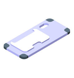 Cover Case Icon Isometric Mobile Phone