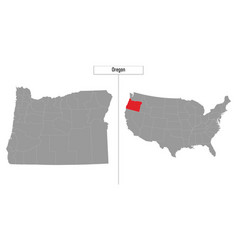 Map Of Oregon State Of United States And Location