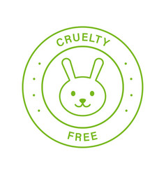 Cruelty Free Line Green Stamp No Tested On Animal