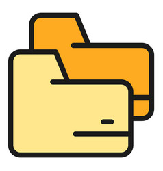 Digital Folder Icon Flat