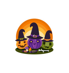 Pumpkin Witch Halloween Party Celebration