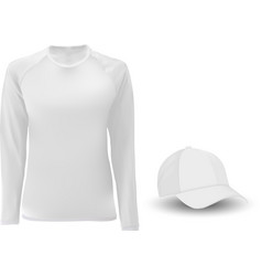 T Shirt Template Long Sleeve Baseball Hat Blank