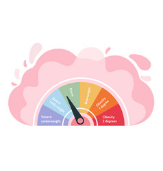 Body Mass Index Scale Meter