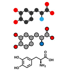 L-dopa Levodopa Parkinsons Disease Drug Molecule