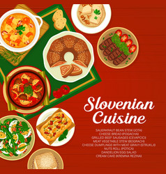 Slovenian Cuisine Restaurant Menu Page Cover