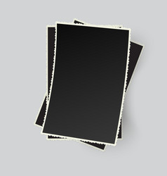 Stack Of Retro Photo Frames Isolated