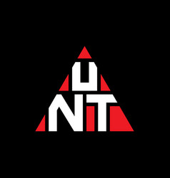 Unt Triangle Letter Logo Design