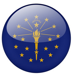 Indiana Flag Button