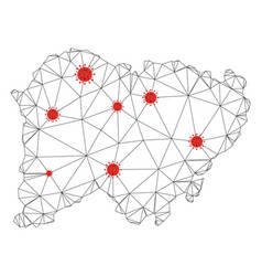 Polygonal 2d Mesh Salamanca Province Map