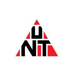 Unt Triangle Letter Logo Design