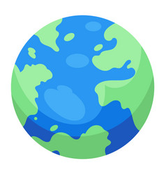 Earth Planet Icon Isolated