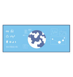 Global Ecology Presentation Icon Worldwide