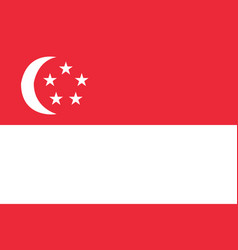 National Flag Of Singapore Sign