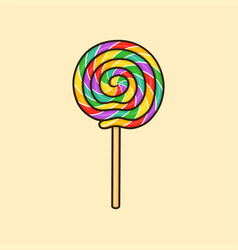 Rainbow Lollipop Cartoon