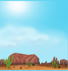 Uluru And Desert On Sunny Day