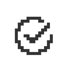 Accept Button Pixelated Ui Icon