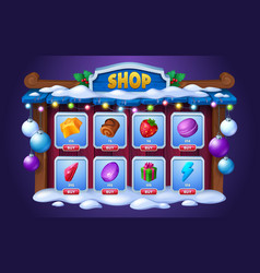 Christmas Game Shop For User Interface