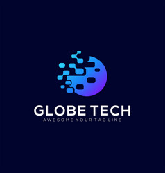 Globe Technology Modern Logo Gradient