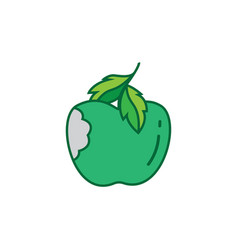 Green Apple Fruit Icon