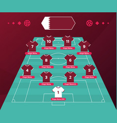 Qatar Football Team Formation Soccer Or Football