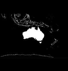 Australia Map Australia Black Background