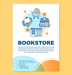 Bookshop Poster Template Layout Virtual Library