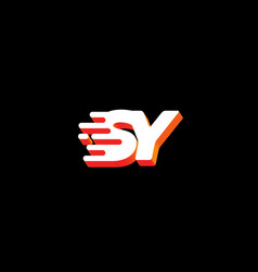 Letter Sy Fast Speed Technology Modern Logo Design