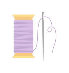 Needle And Thread In Flat Style