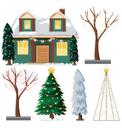 Christmas Decoration Elements Set