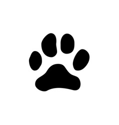 Dog Or Cat Animal Foot Print Isolated Silhouette