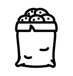 Potato Sack Line Icon