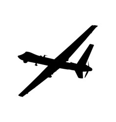 Military Drone Silhouette Art