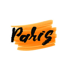 Paris The Hand Drawn Letters Lettering And