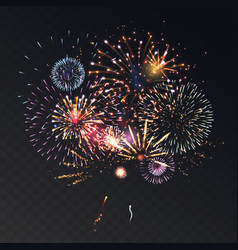 Firework Animation Transparent Concept