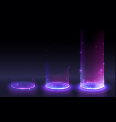 Neon Light Portal Effects With Sparks