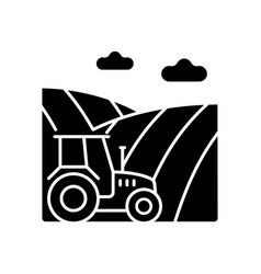 Arable Land Black Glyph Icon