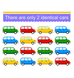 Fun Puzzle Game Need To Find Two Identical Cars