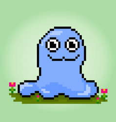 8-bit Pixel Funny Mucus Monster