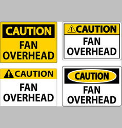 Caution Sign Fan Overhead