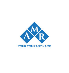 Amr Letter Logo Design On White Background